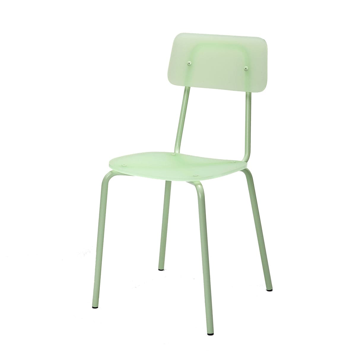 Moodern Dining Chair – Stackable Metal and Methacrylate by Lettera G