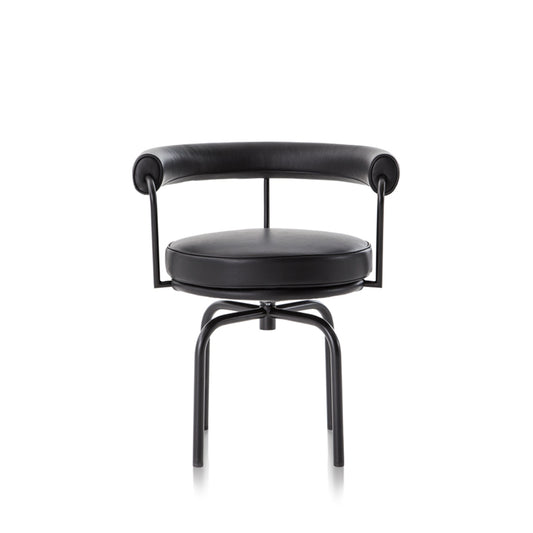 Luxury Swivel Leather Armchair Modern European Style for Villa