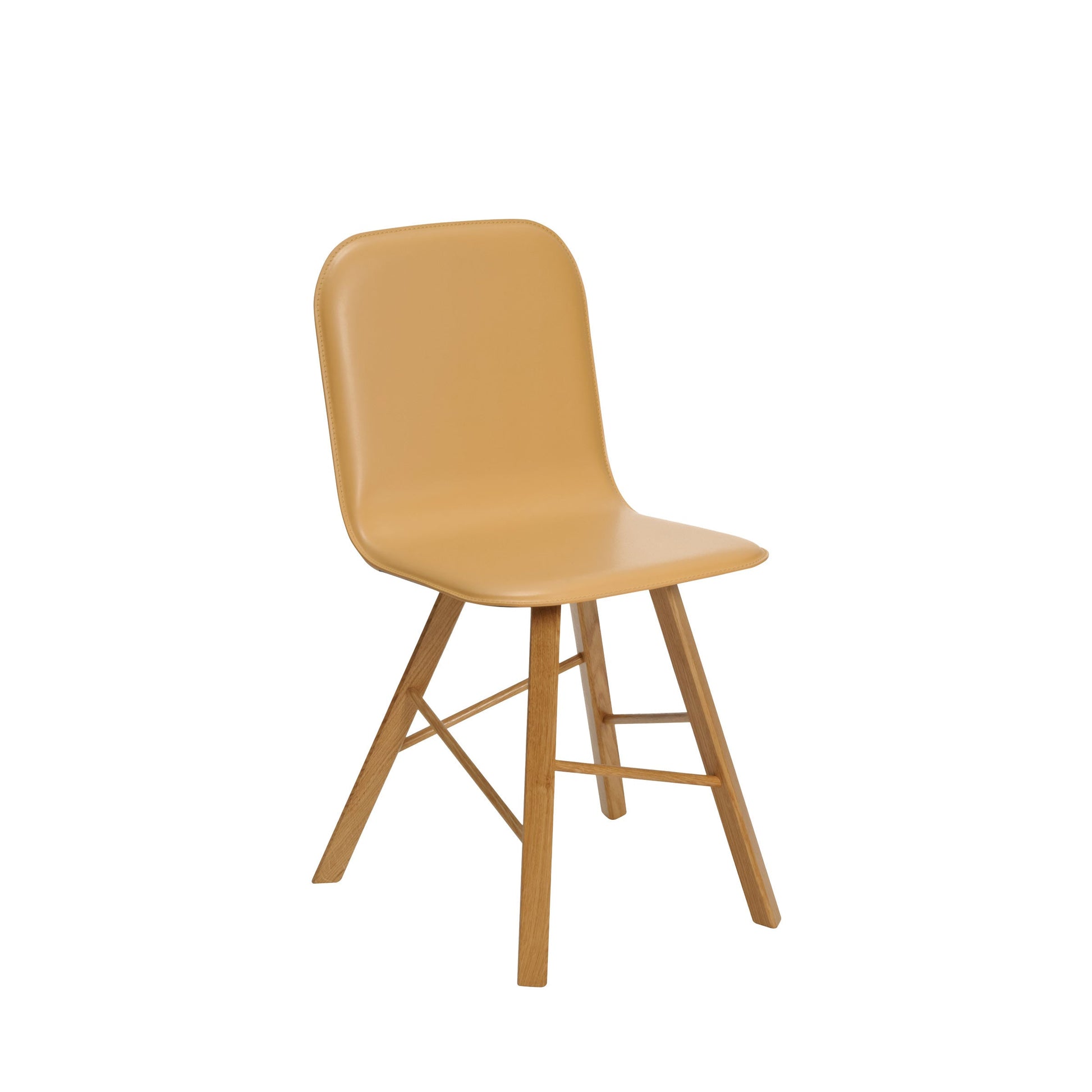 Tria Simple Dining Chair – Curved Plywood Shell & Solid Oak by Colé Italia