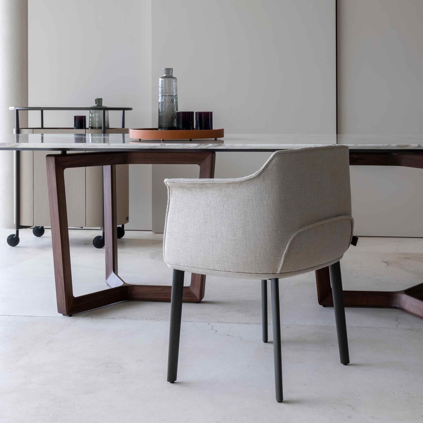Dining Chair Archibald – Leather Poltrona Frau Italian Designer Armchair