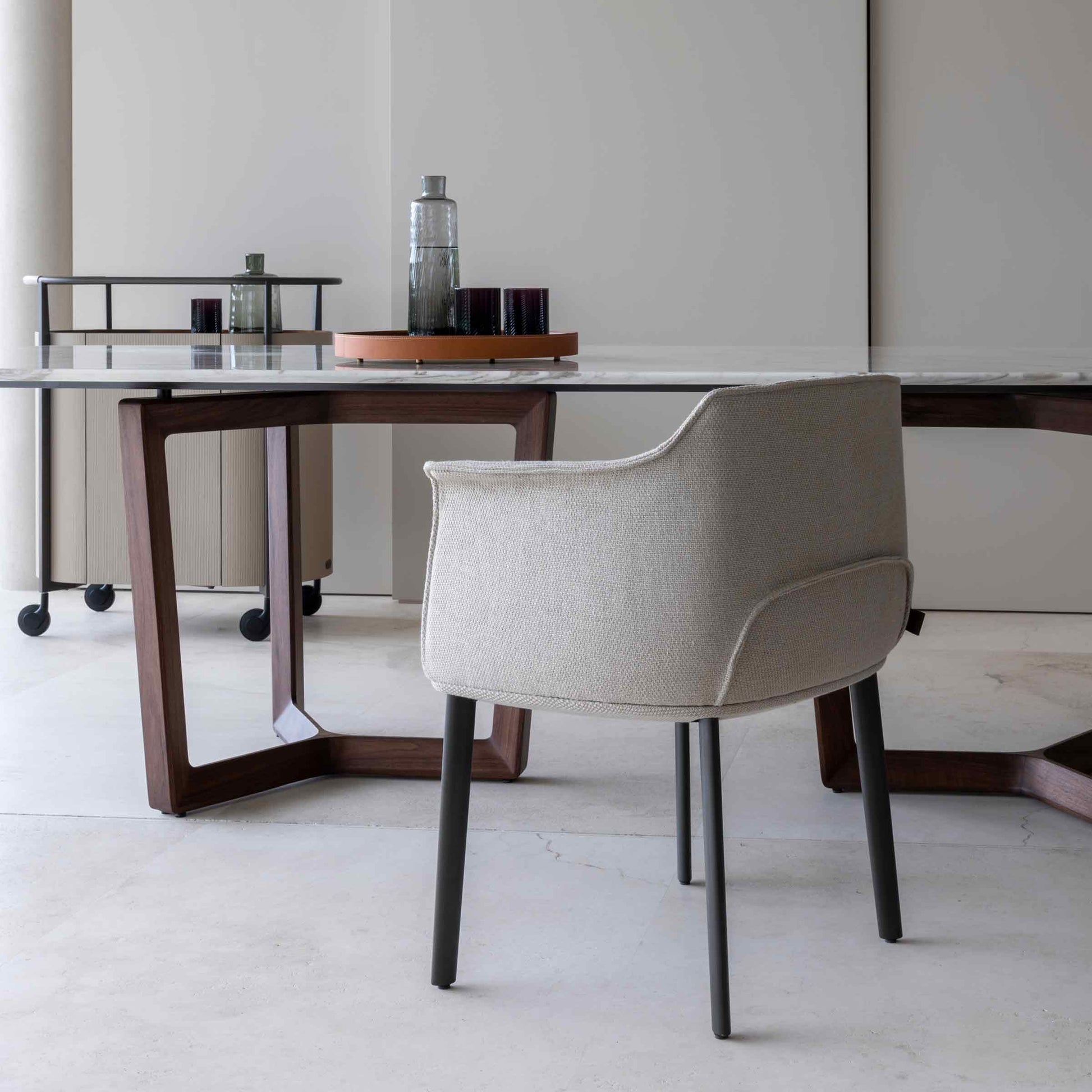 Dining Chair Archibald – Leather Poltrona Frau Italian Designer Armchair