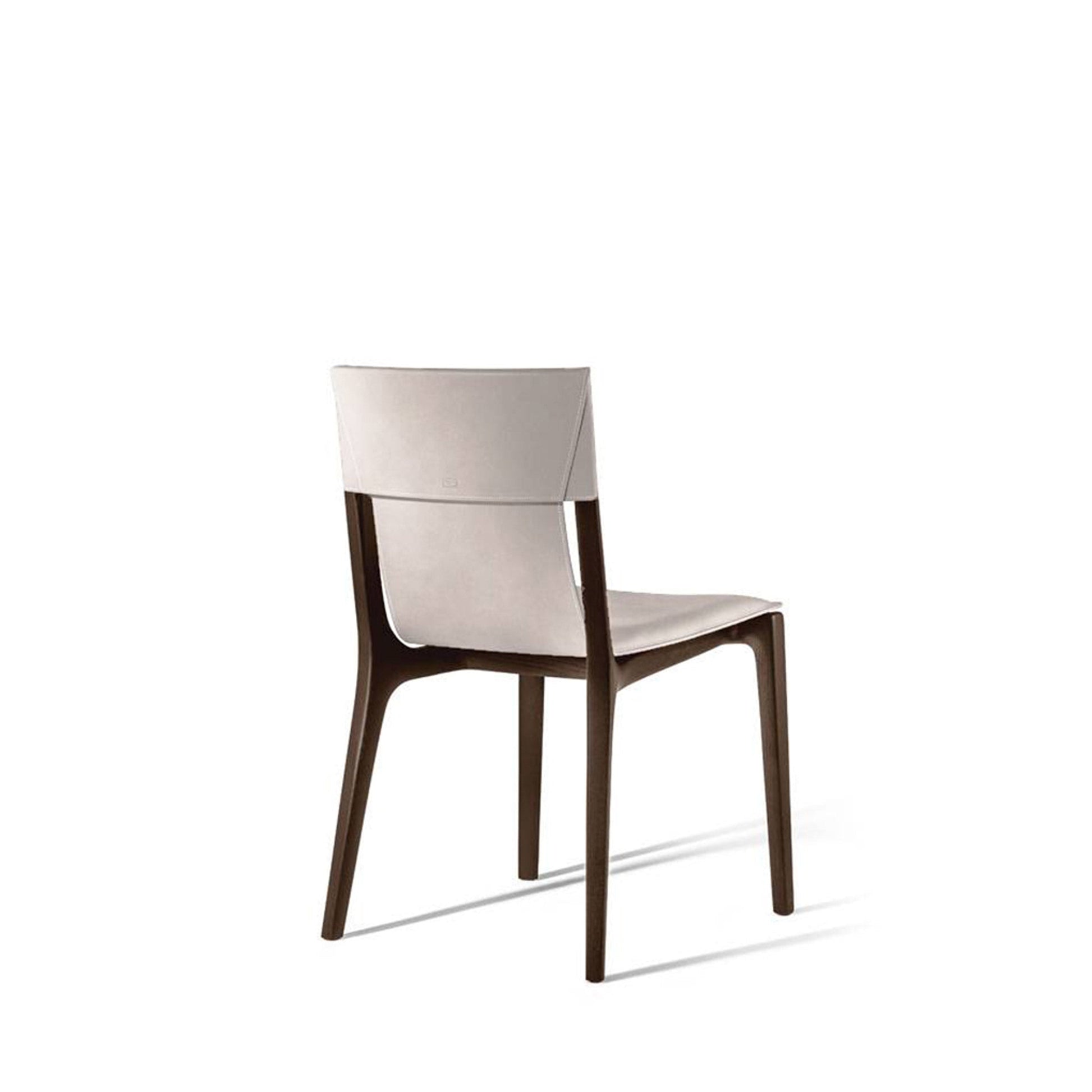 Isadora Dining Chair – Saddle Leather & Wenge Ash by Poltrona Frau