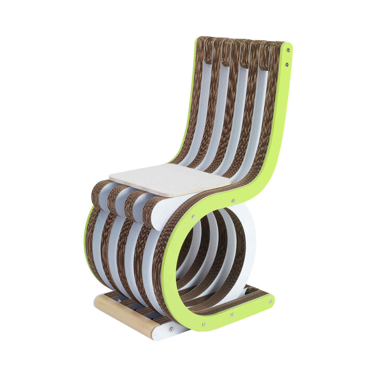 Luxury TWIST Wood Dining Chair Modern Italian Style for Villa