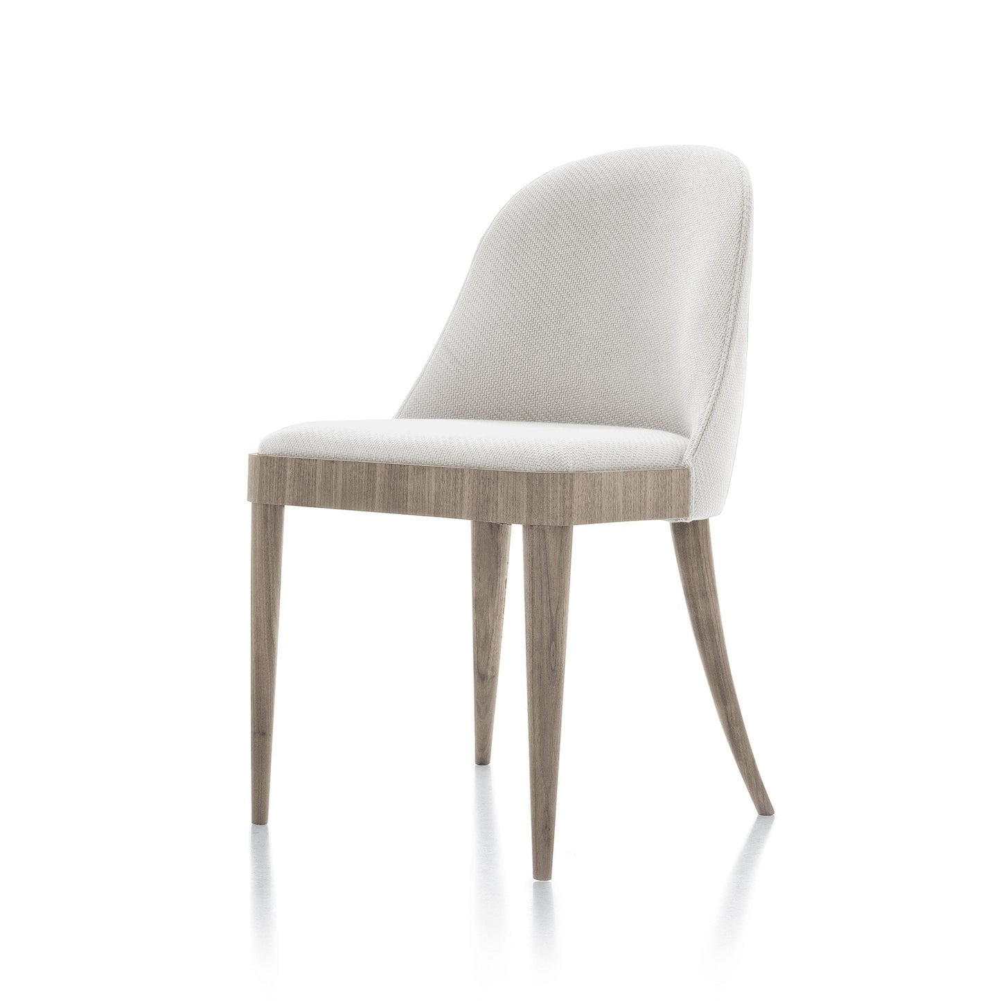Cordiale Dining Chair – Upholstered Canaletto Walnut by Dale Italia