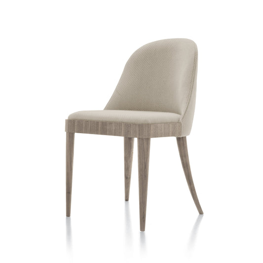 Cordiale Dining Chair – Upholstered Canaletto Walnut by Dale Italia