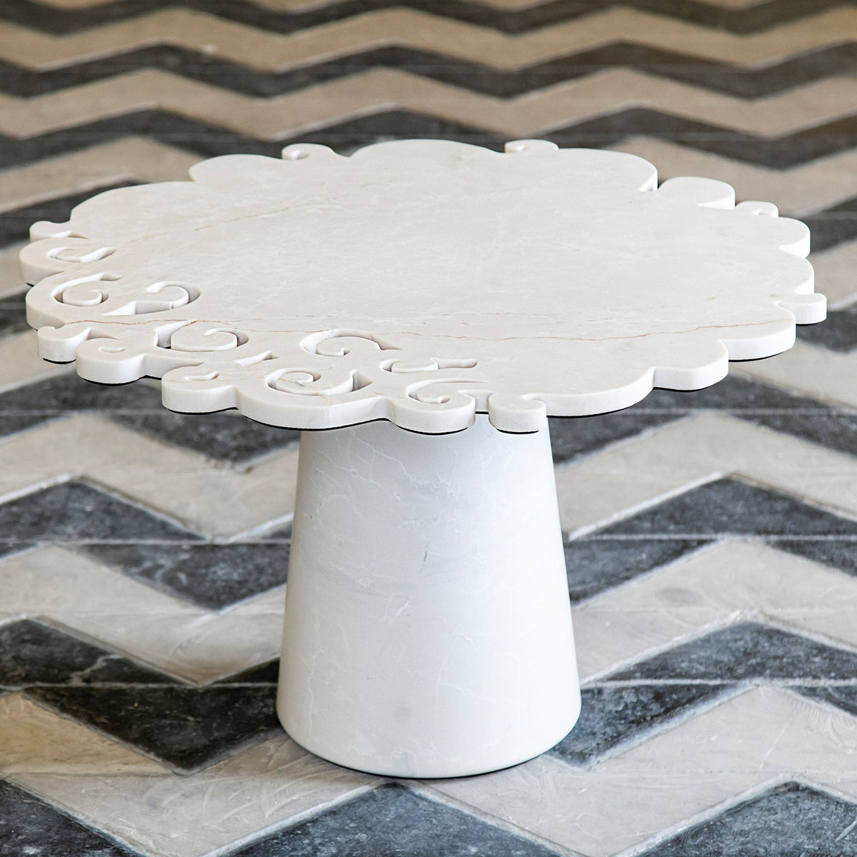 Luxury MACRAME Marble Coffee Table Modern Italian Style for Villa