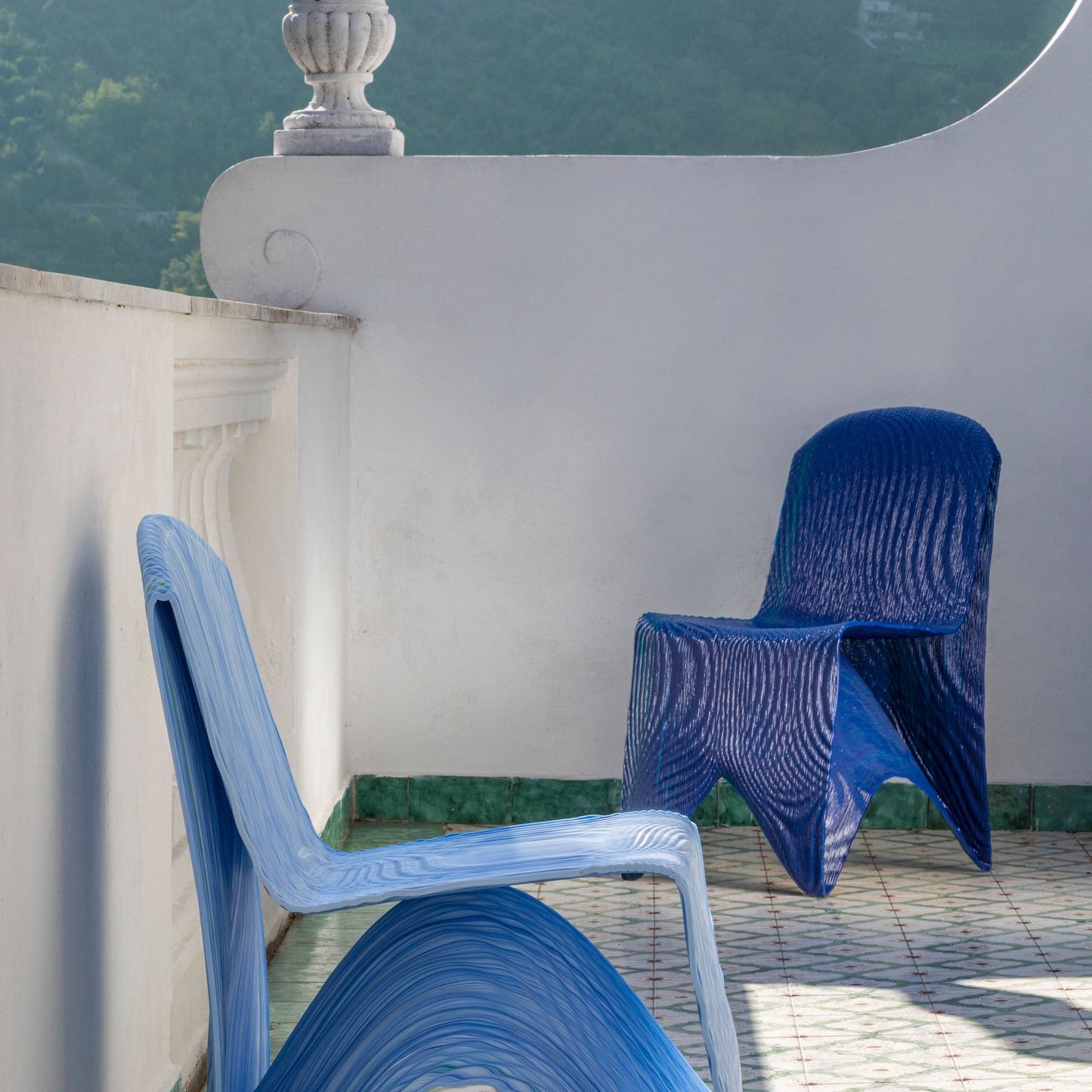 Santorini Italian Designer Dining Chair – 3D Printed Bioplastic Statement Piece