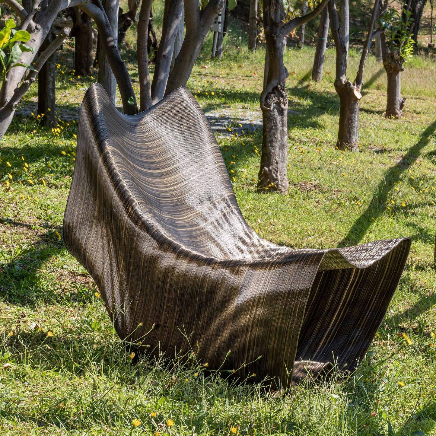 Vulcano Lounge Chair – 3D Printed Bioplastic by Mediterranea Design – Statement