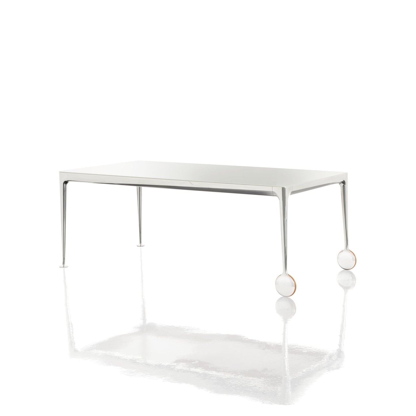Large Rectangular Dining Table 114" – Etched Tempered Glass Statement Piece