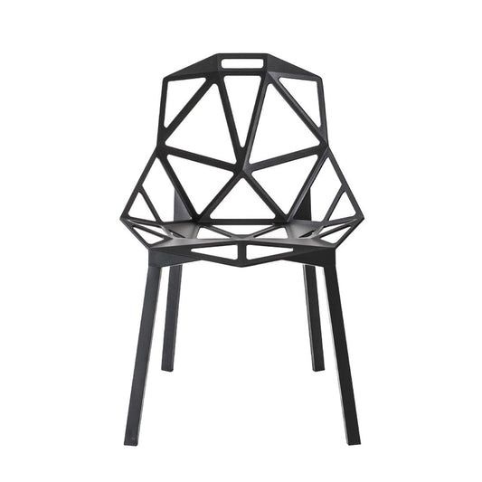 Luxury ONE Aluminium Dining Chair Modern Italian Style for Villa