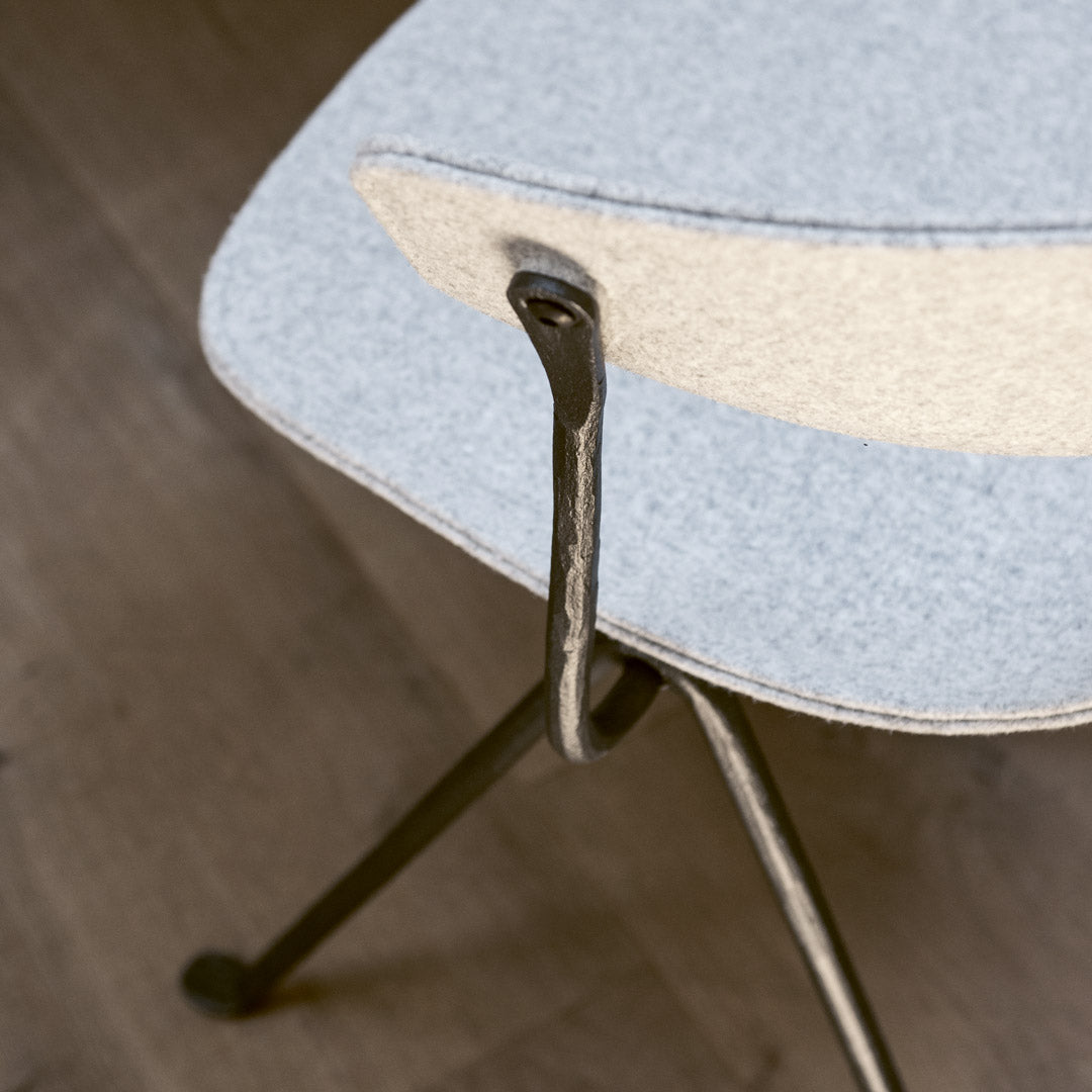 Officina Upholstered Armchair – Wrought Iron Bouroullec for Magis Italian