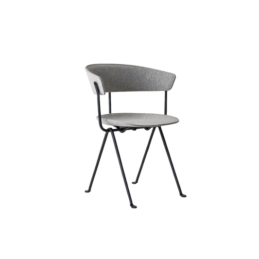 Luxury OFFICINA Upholstered Dining Armchair Modern Italian Style for Villa