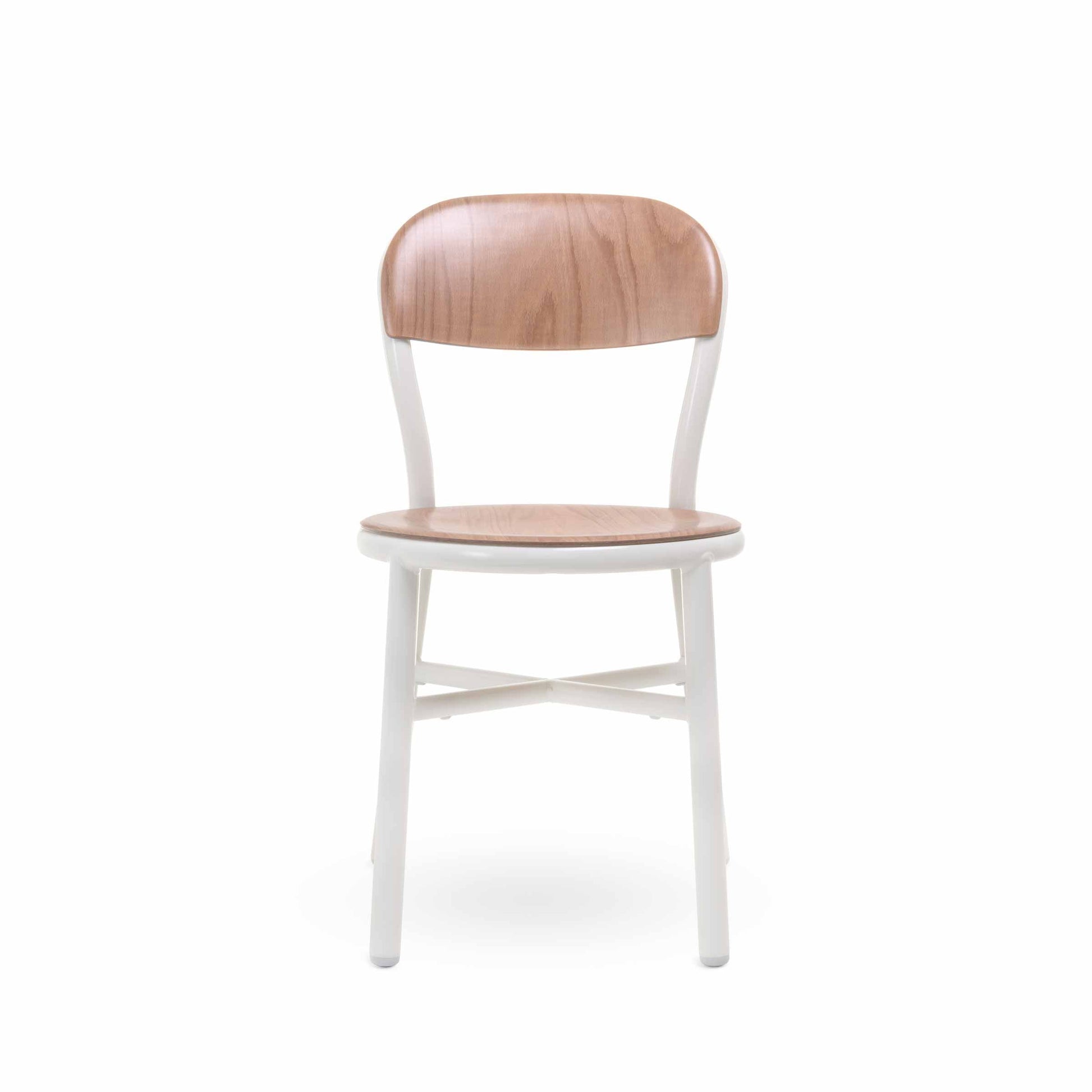 Pipe Stackable Dining Chair – Aluminum and Beech Jasper Morrison