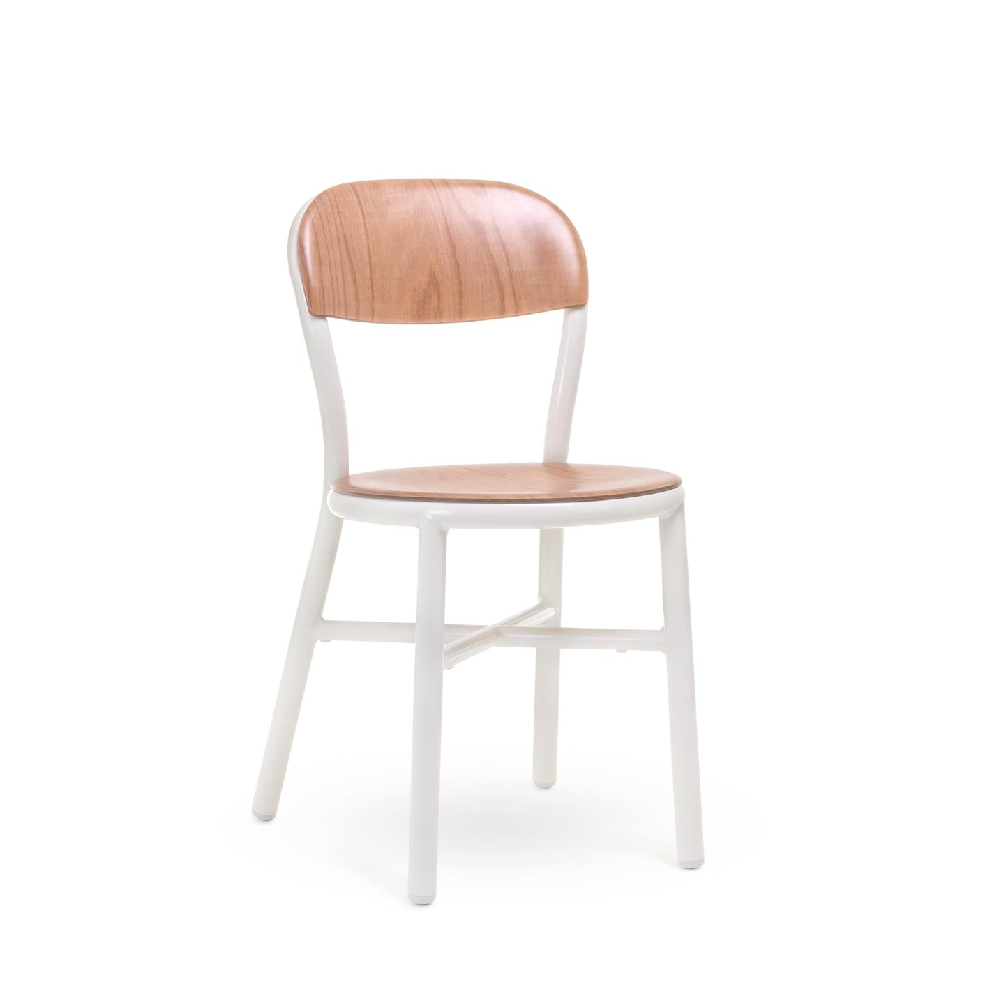 Pipe Stackable Dining Chair – Aluminum and Beech Jasper Morrison