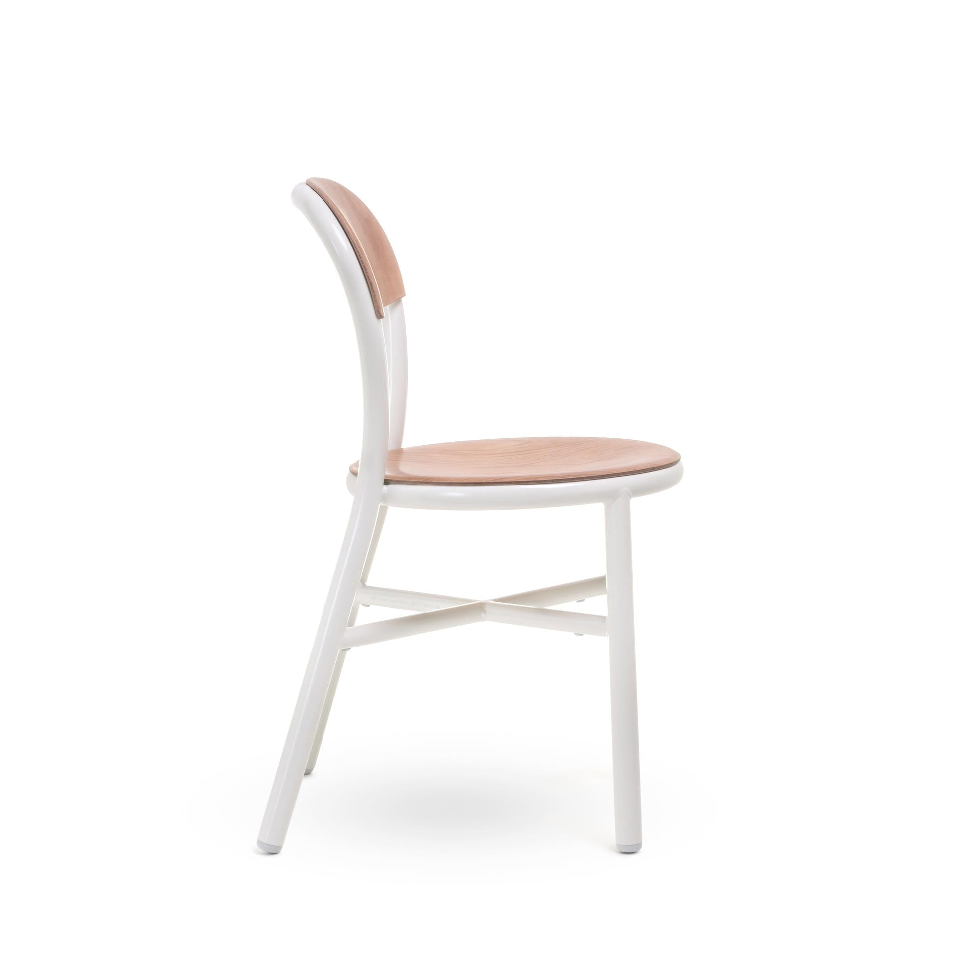 Pipe Stackable Dining Chair – Aluminum and Beech Jasper Morrison