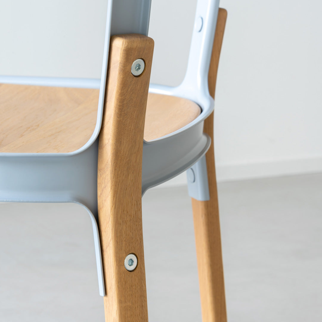 Armchair Steelwood – Italian Designer Beech and Steel by Magis | SD740