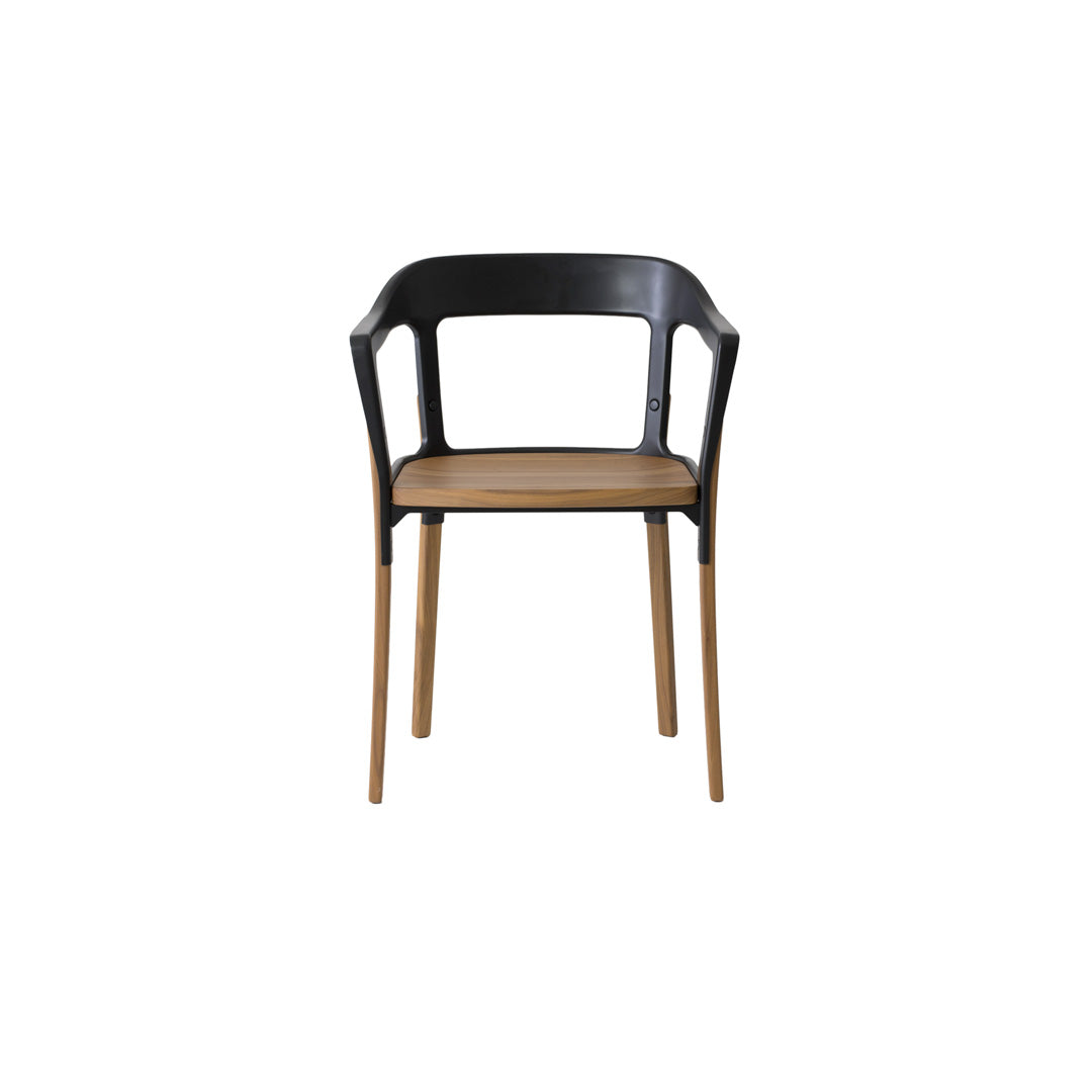 Armchair Steelwood – Italian Designer Beech and Steel by Magis | SD740