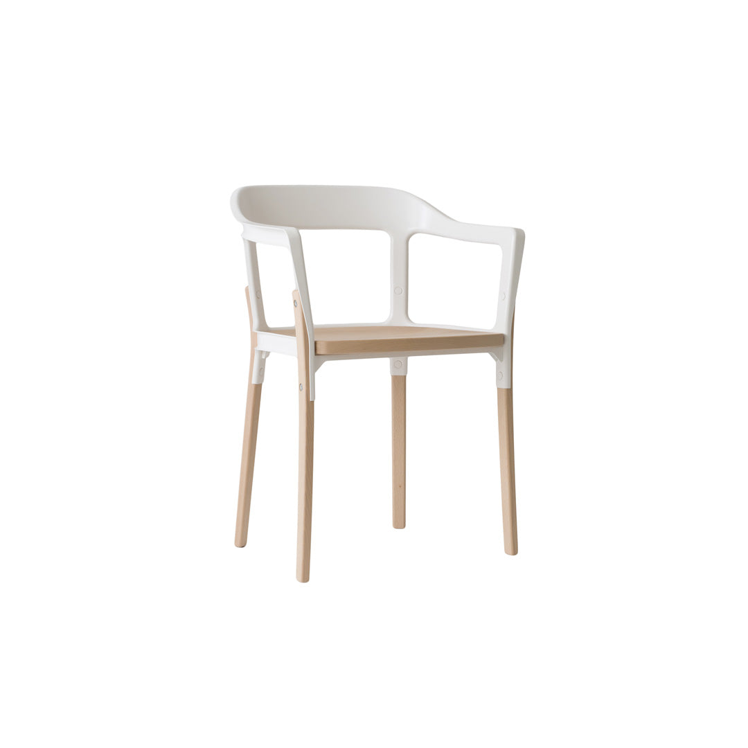 Armchair Steelwood – Italian Designer Beech and Steel by Magis | SD740