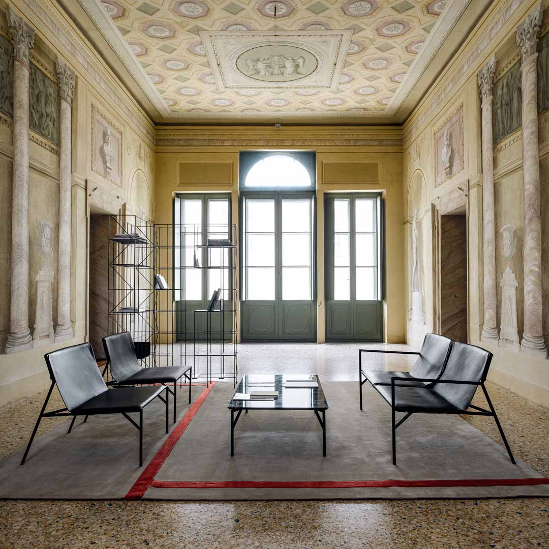 Luxury Rectangular Natural Marble Coffee Table Modern Italian Style for Villa