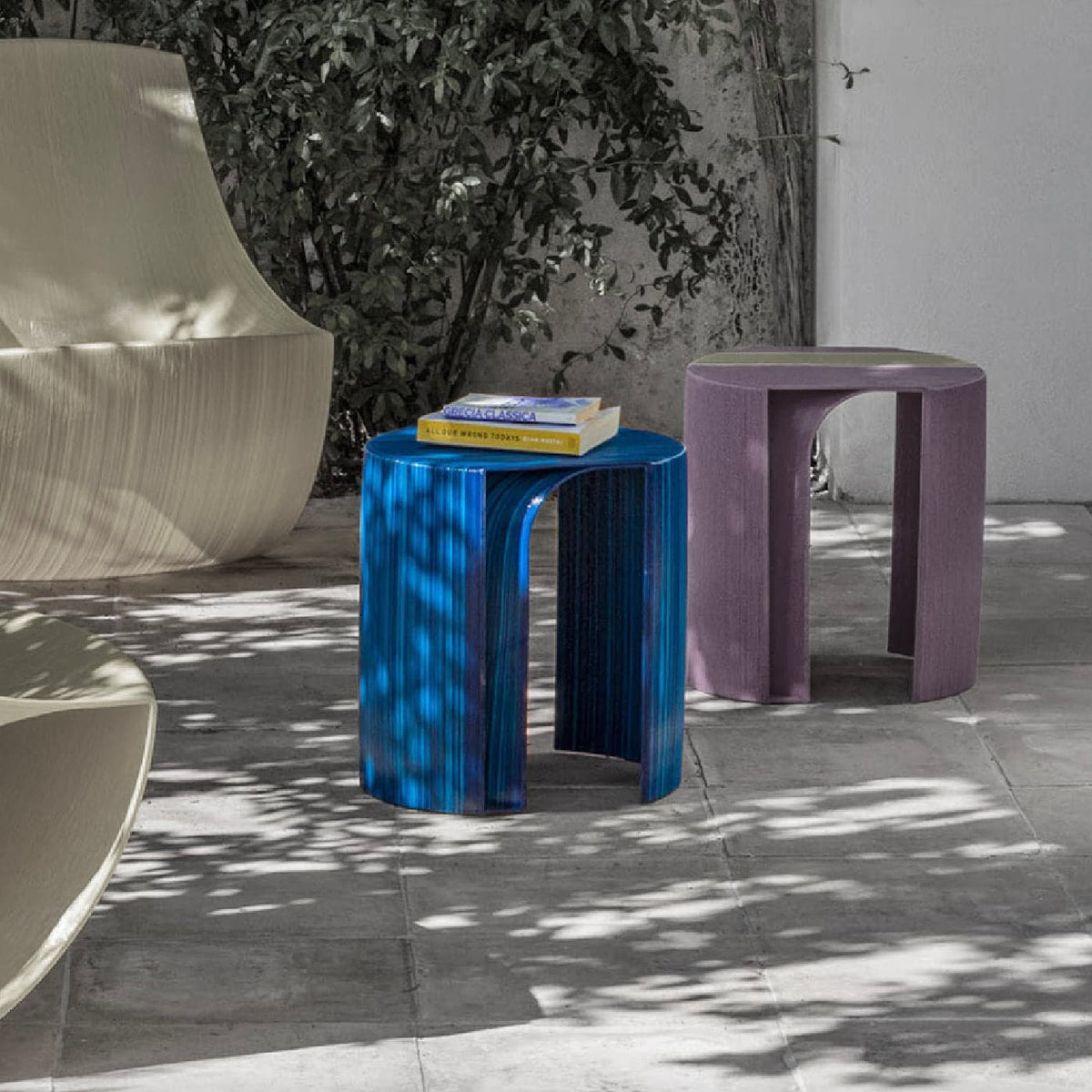 Luxury ANACAPRI Side Table Stool Modern Italian Style for Villa