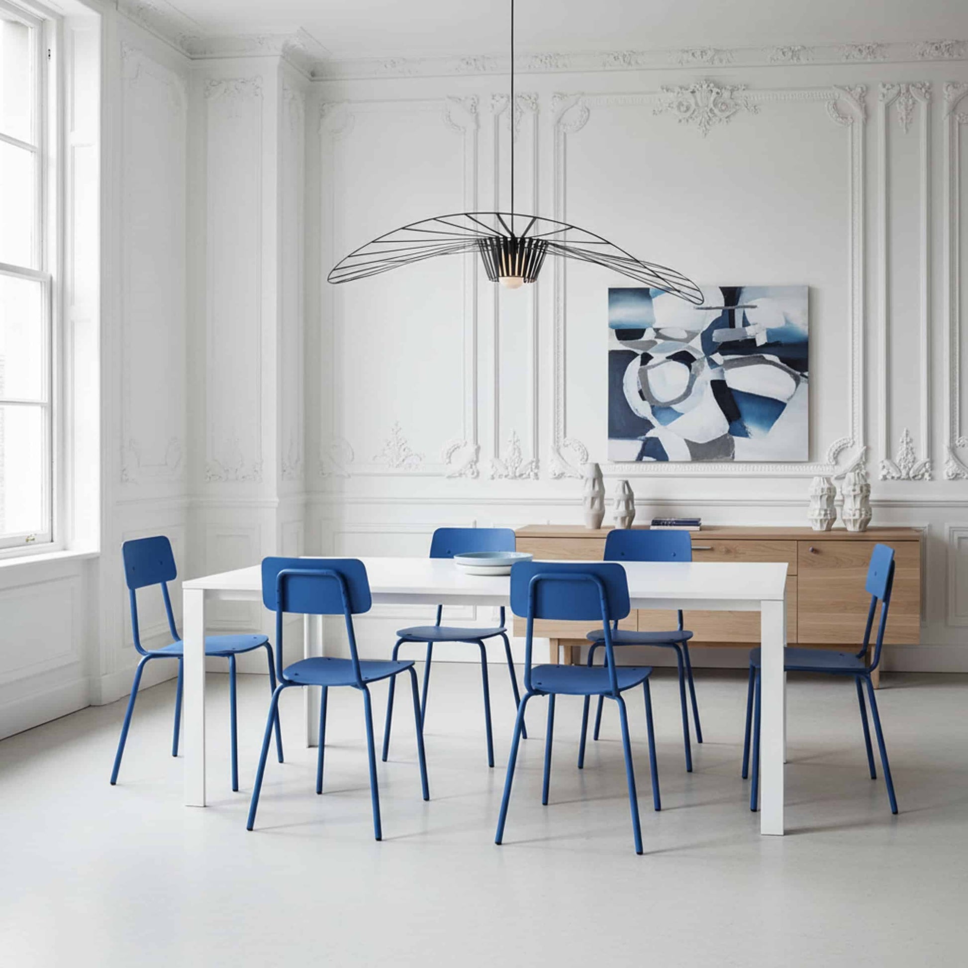Moodern Dining Chair – Stackable Metal and Methacrylate by Lettera G