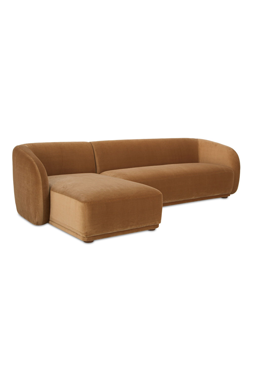 Luxury Faye Fabric Curved Sectional Sofa Modern Italian Style for Villa