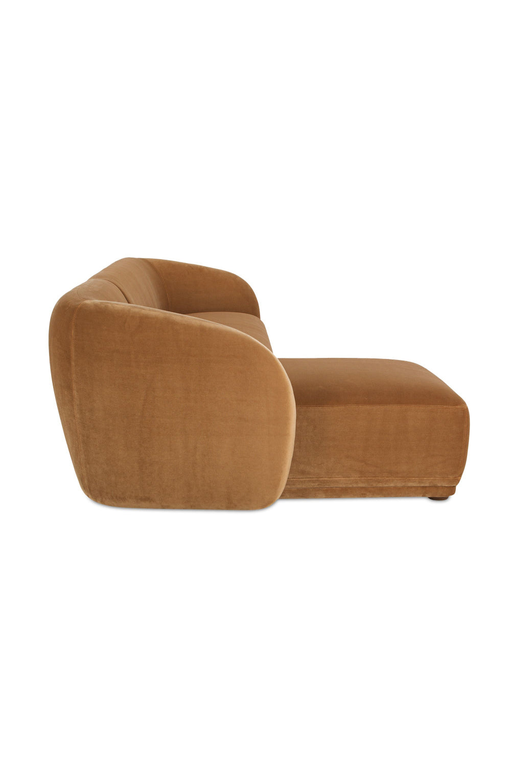 Luxury Faye Fabric Curved Sectional Sofa Modern Italian Style for Villa