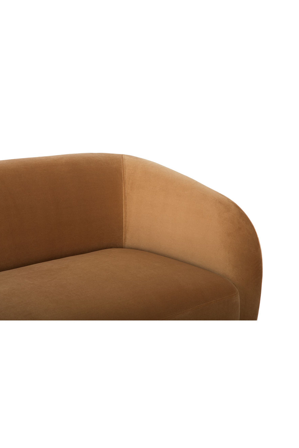 Luxury Faye Fabric Curved Sectional Sofa Modern Italian Style for Villa