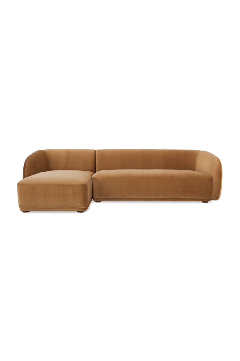 Luxury Faye Fabric Curved Sectional Sofa Modern Italian Style for Villa