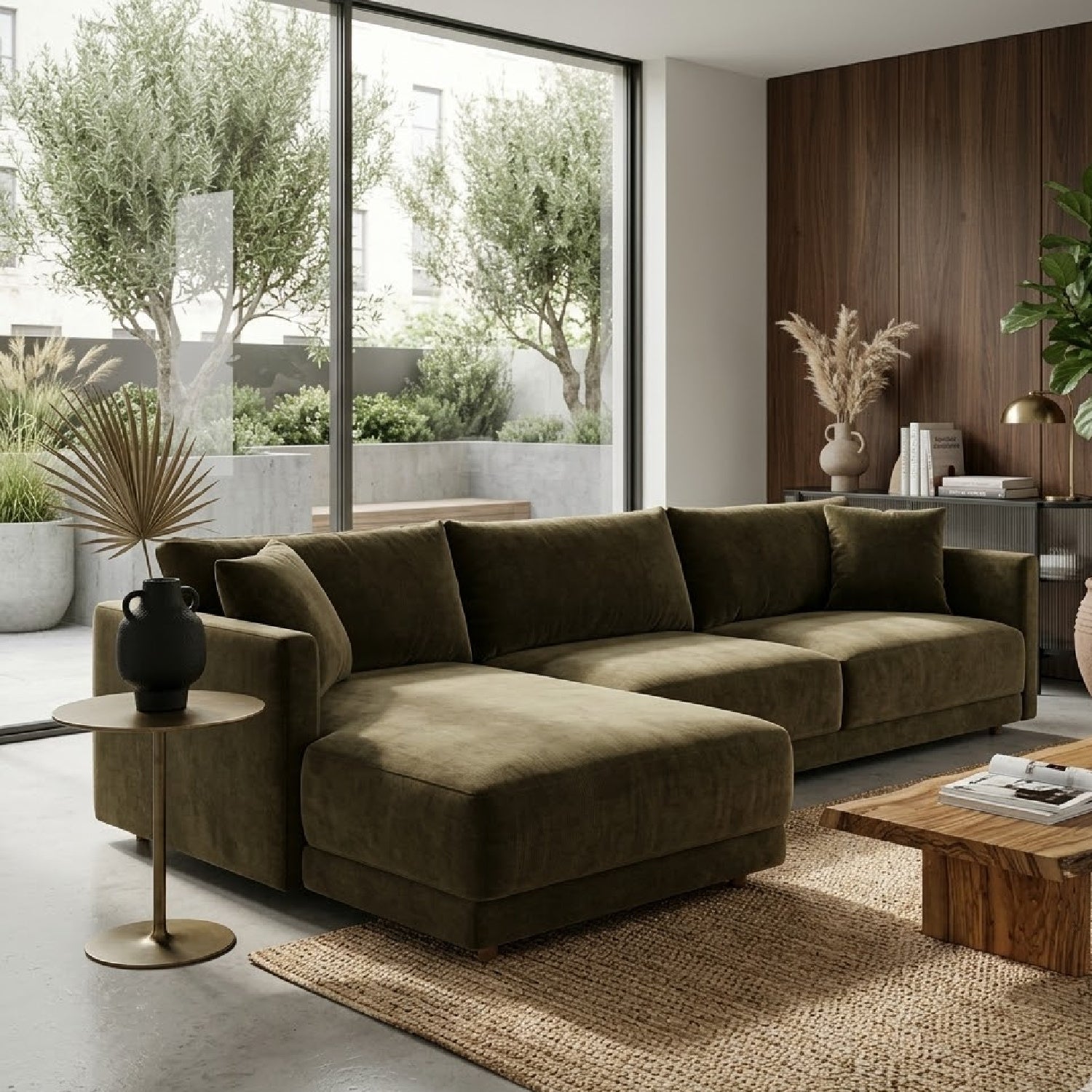 Luxury Sectional Sofa Modern Italian Style for Villa