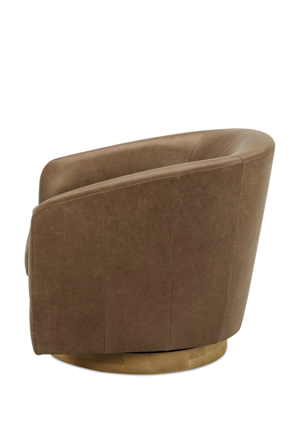 Luxury Curved Swivel Accent Chair Modern Italian Style for Villa
