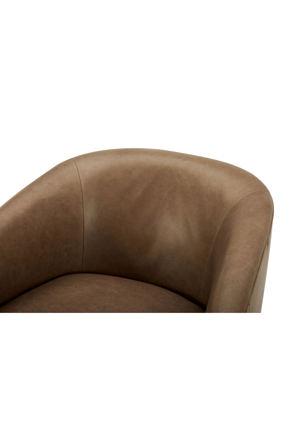 Luxury Curved Swivel Accent Chair Modern Italian Style for Villa