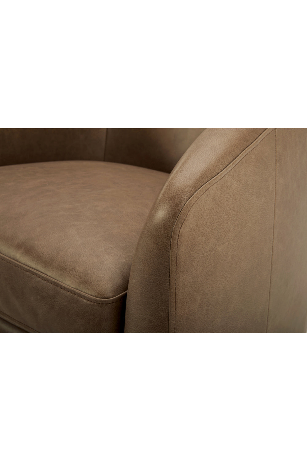 Luxury Curved Swivel Accent Chair Modern Italian Style for Villa