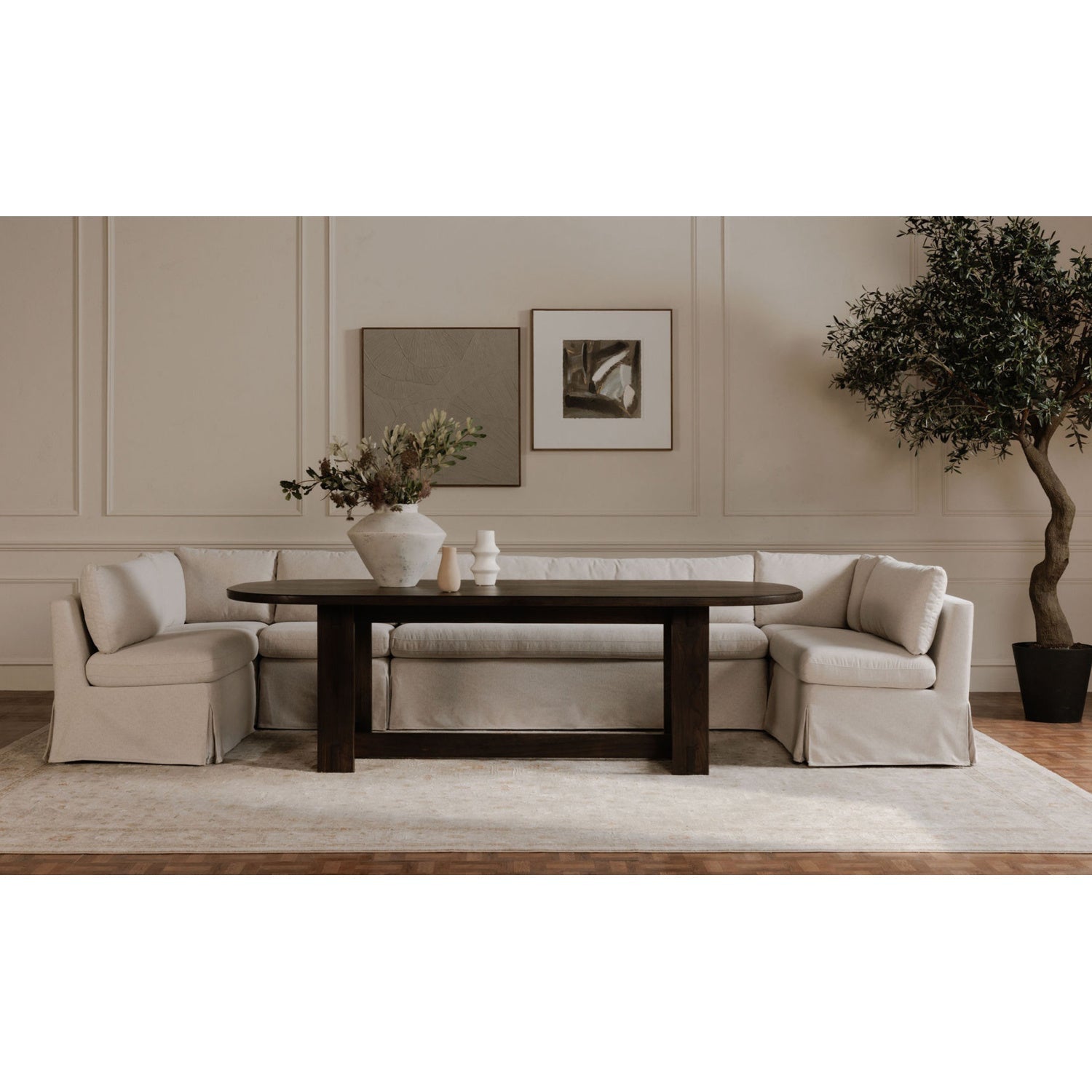 Luxury Upholstered Modern Dining Chair European Style for Villa