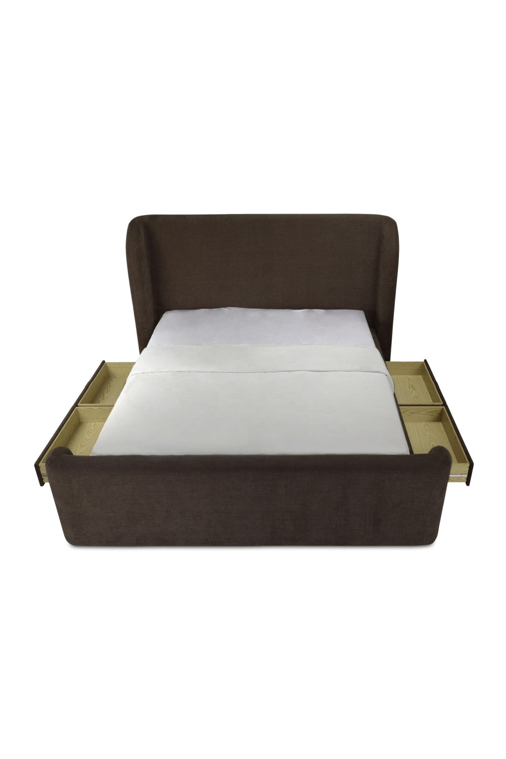 Luxury Modern Upholstered Storage Bed European Style for Villa