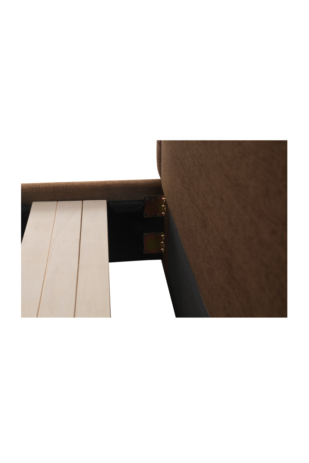 Luxury Modern Piped Detail Storage Bed European Style for Villa