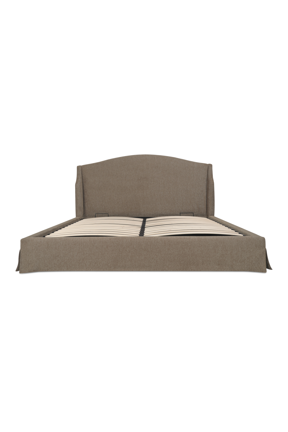 Luxury Upholstered Modern Wingback Storage Bed European Style for Villa