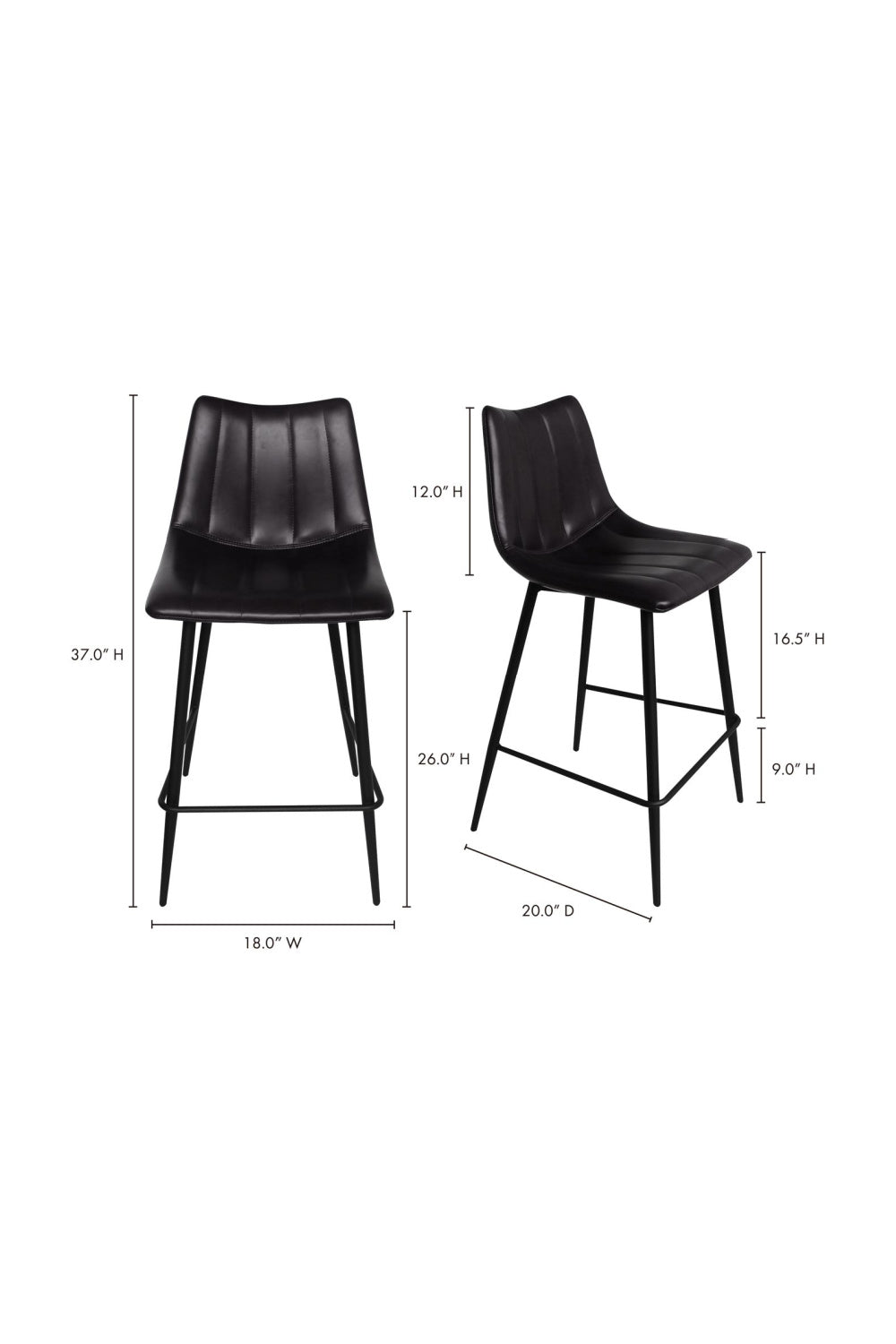 Luxury Upholstered Modern Counter Stool European Style for Villa