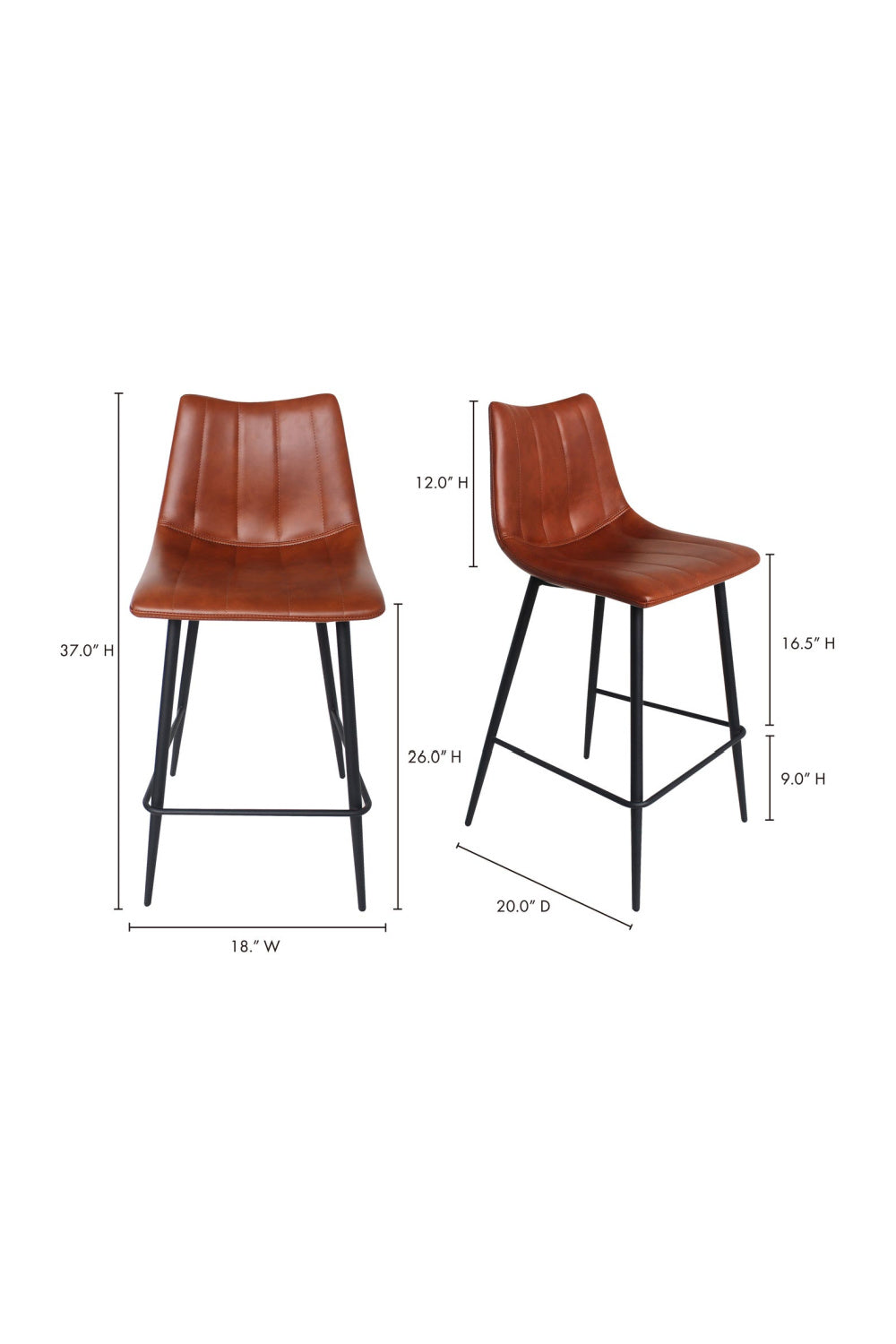 Luxury Upholstered Modern Counter Stool European Style for Villa