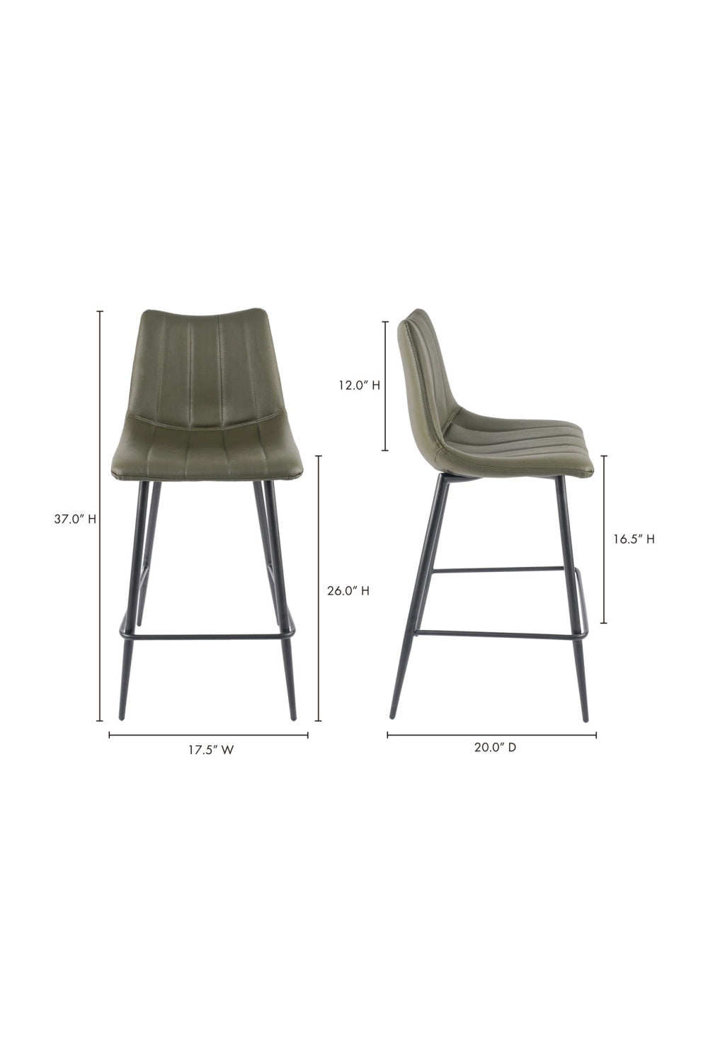 Luxury Upholstered Modern Counter Stool European Style for Villa