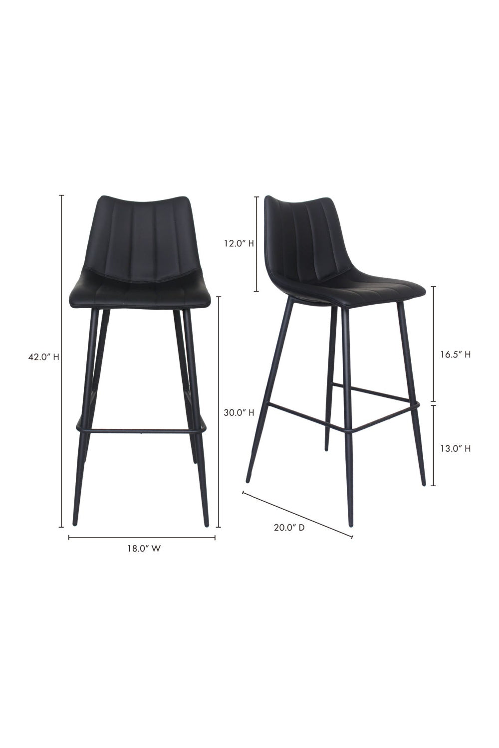 Luxury Upholstered Modern Bar Stools European Style for Villa
