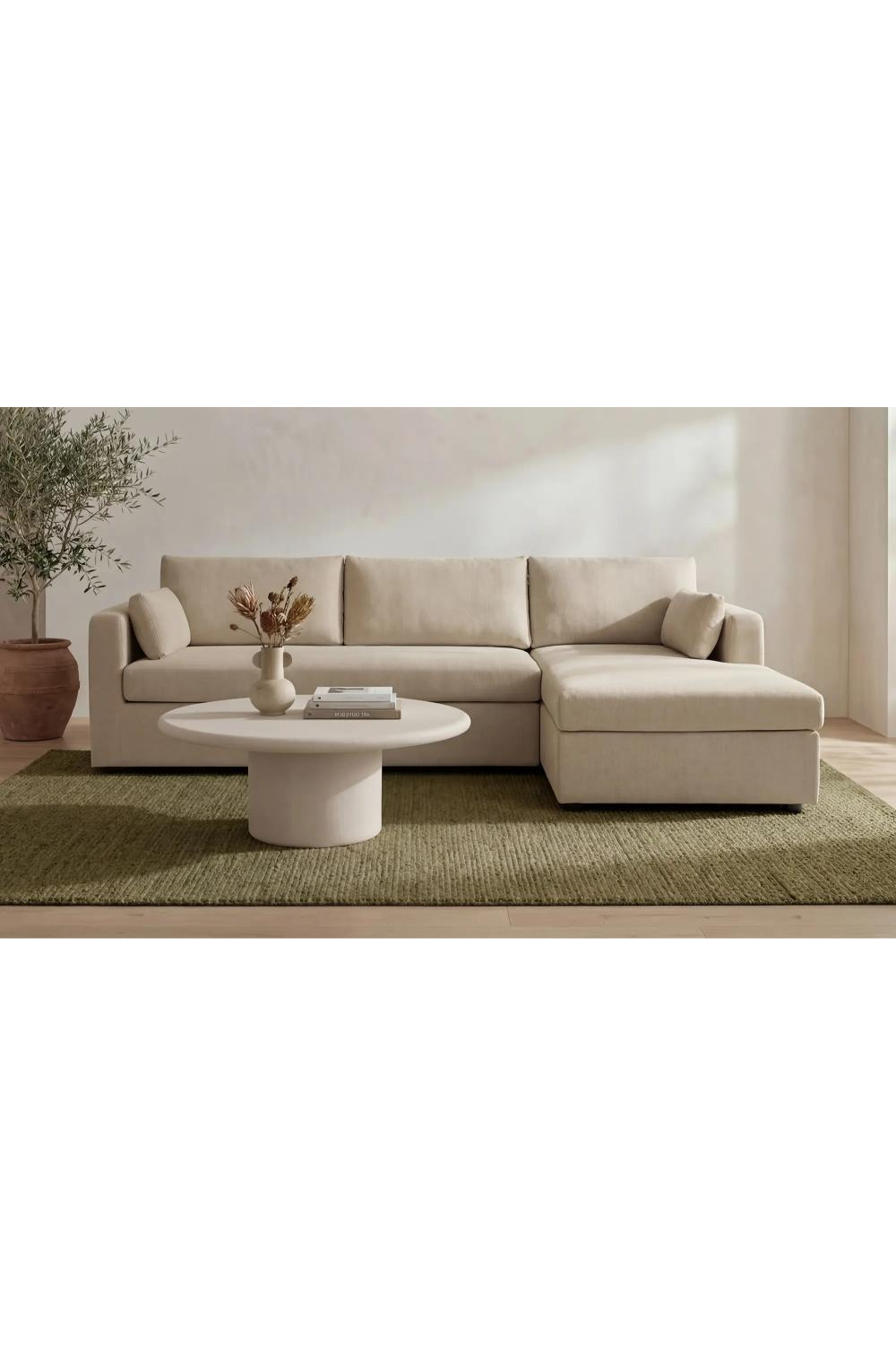 Luxury Fabric Sectional Sofa Modern Italian Style for Villa