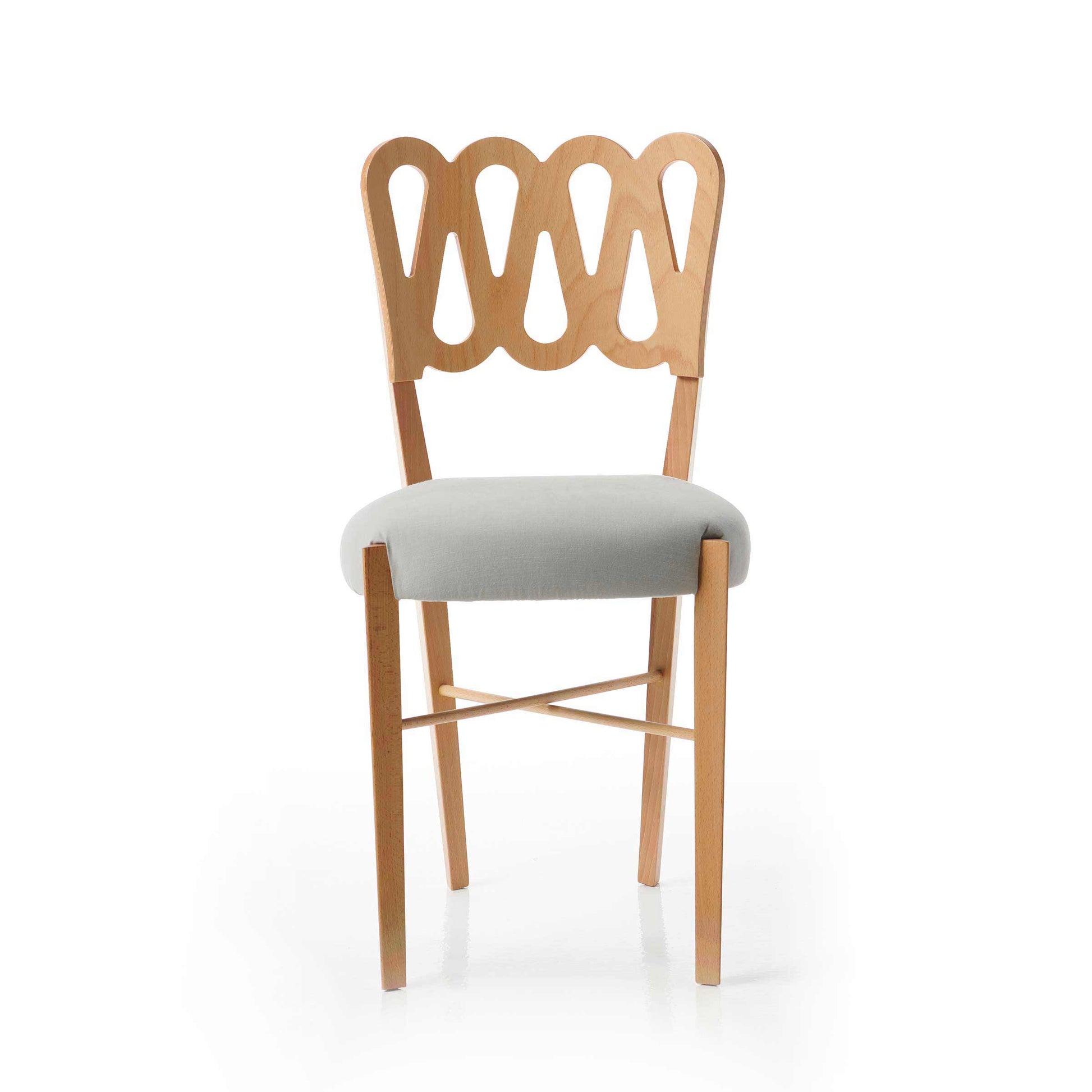BBB Italia Ponti 969 Dining Chair – Natural Beech Wood Designer Piece