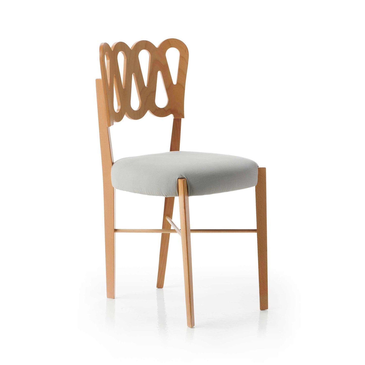 BBB Italia Ponti 969 Dining Chair – Natural Beech Wood Designer Piece