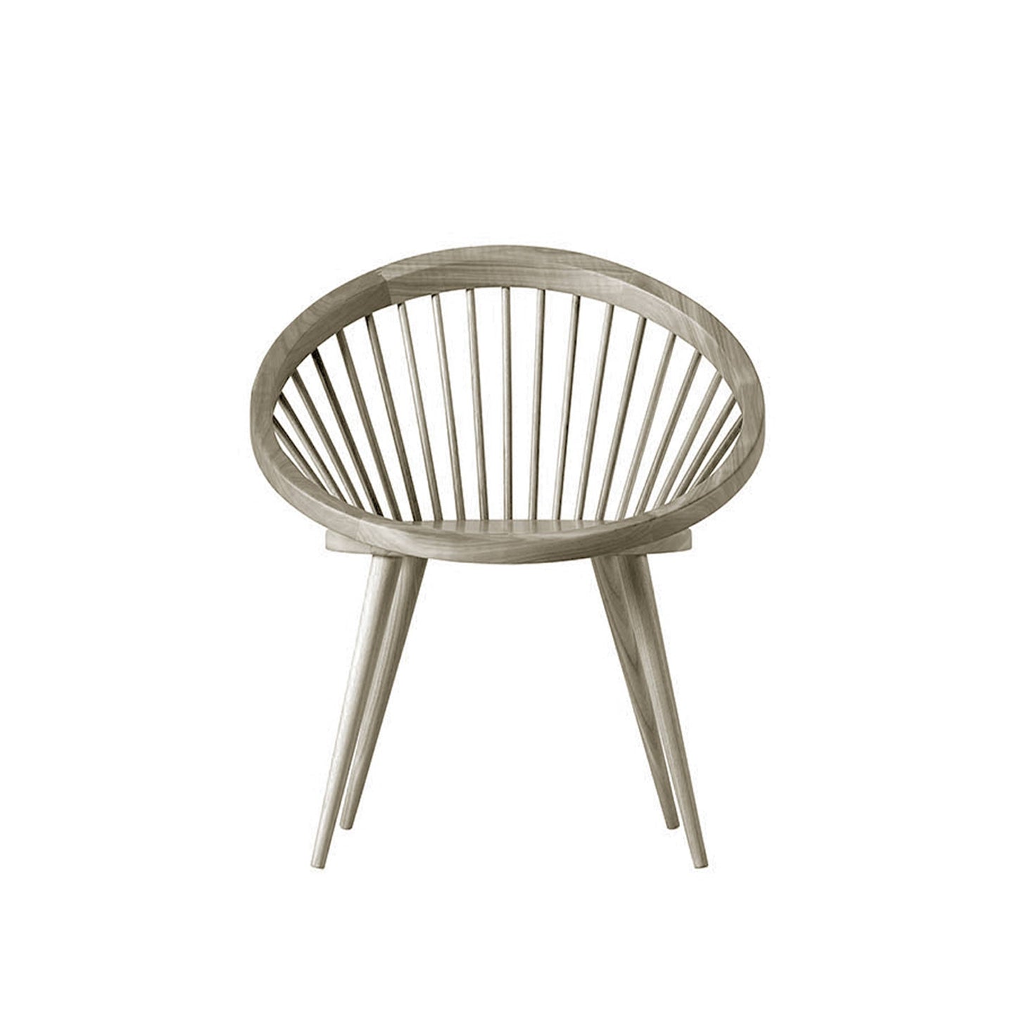 NIDO Dining Chair by Dale Italia – Windsor-Inspired Solid Walnut Seat – Contemporary Statement Piece