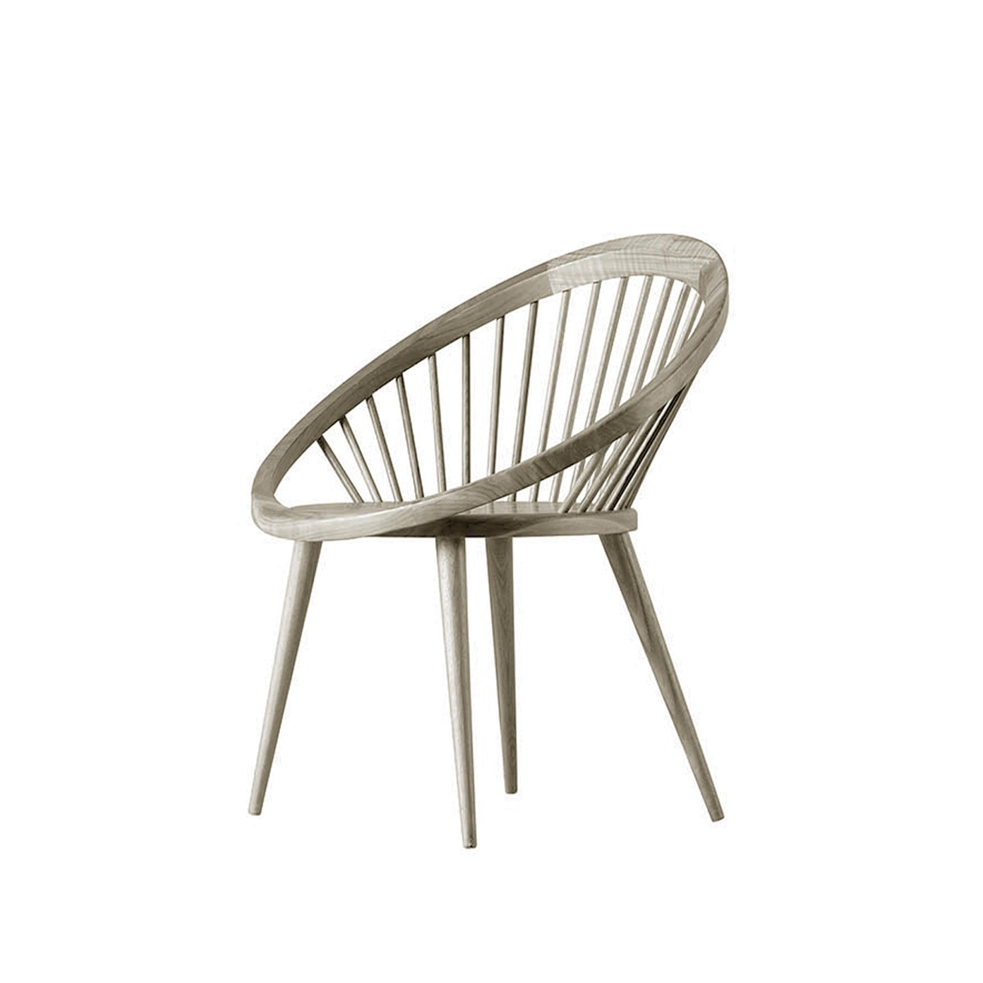 NIDO Dining Chair by Dale Italia – Windsor-Inspired Solid Walnut Seat – Contemporary Statement Piece