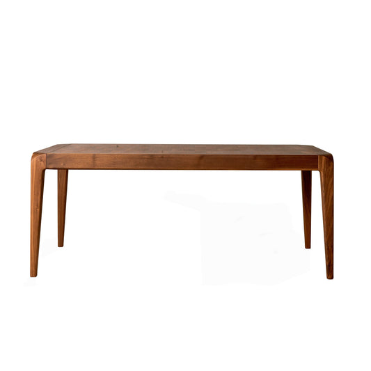 Luxury SENTIERO Walnut Dining Table Modern Italian Style for Villa