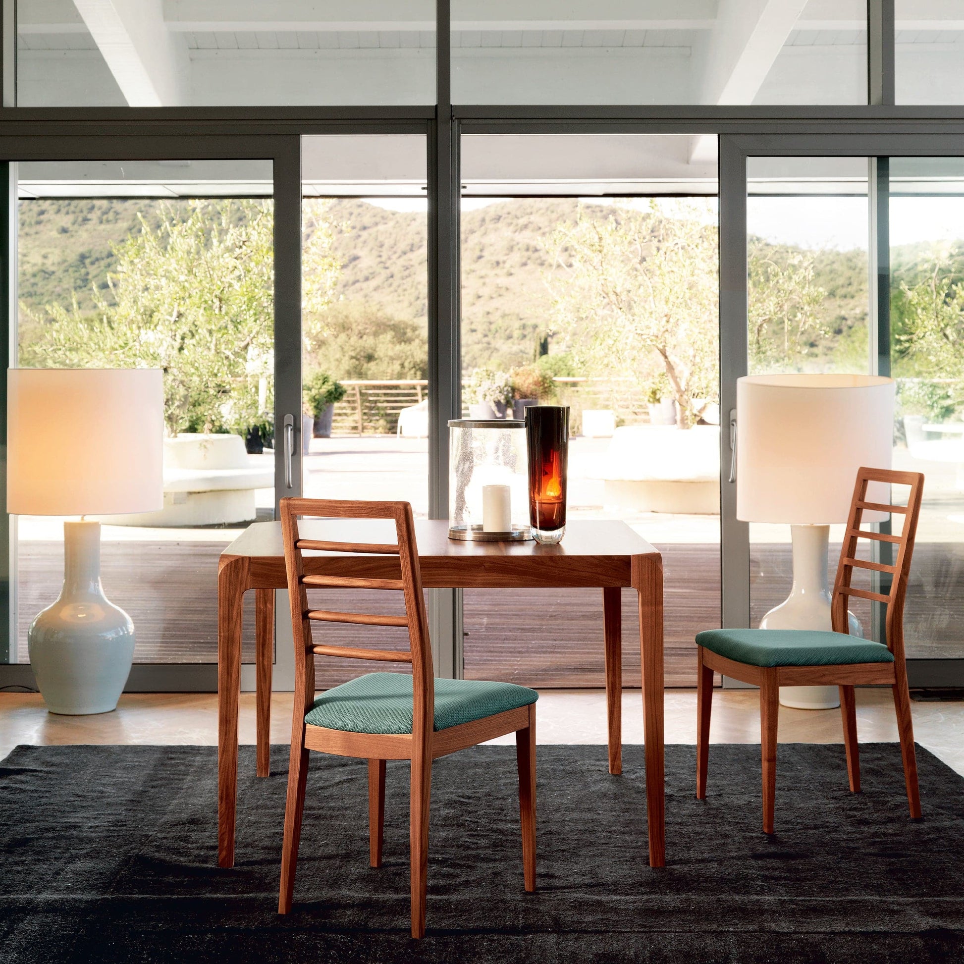 Extendable Dining Table – Solid Walnut Wood Rectangular Statement Piece