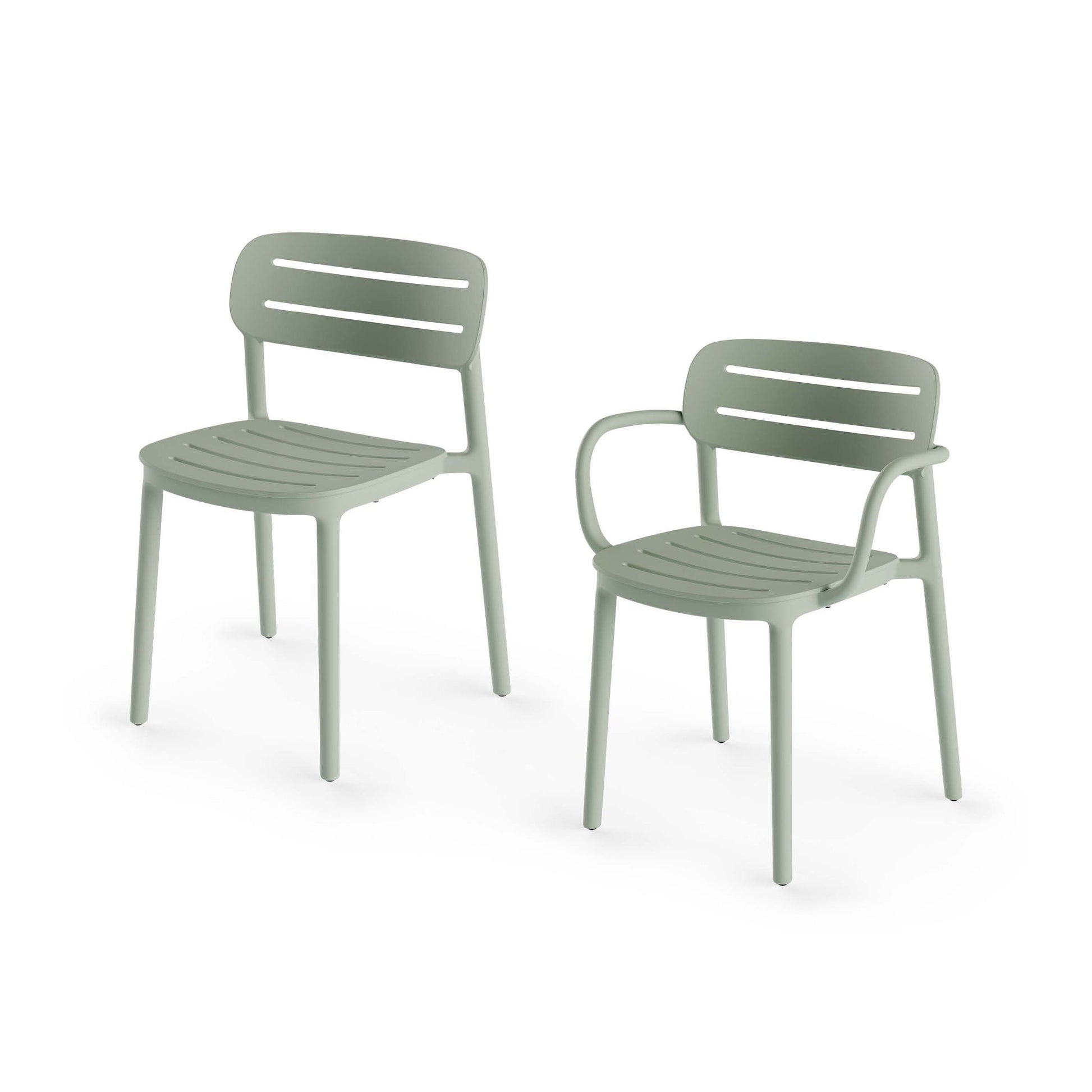 Outdoor Dining Chair Set – Croisette Recycled Polypropylene Serralunga Designer Piece