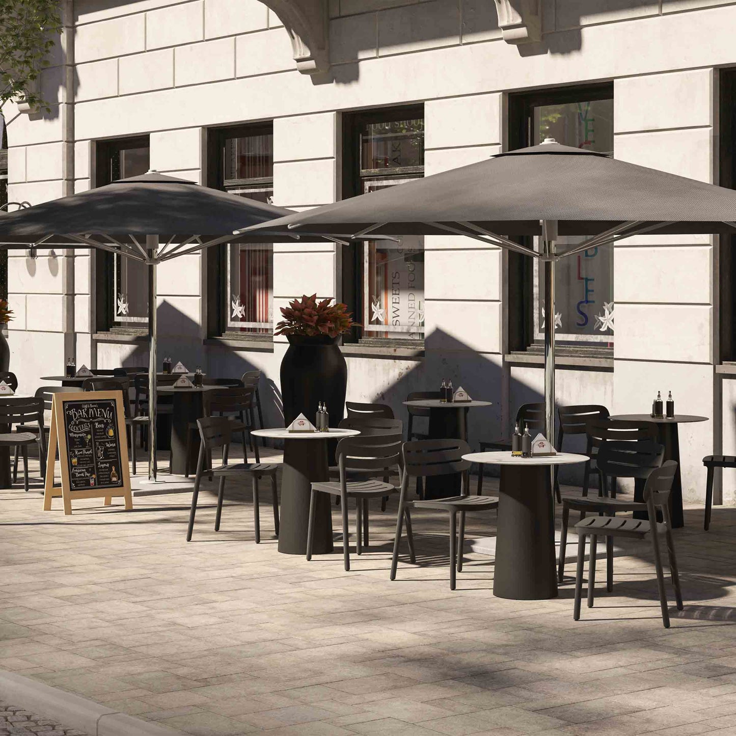 Outdoor Dining Chair Set – Croisette Recycled Polypropylene Serralunga Designer Piece